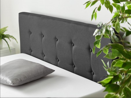Storage Ottoman Bed Available in Linen Black fabric headboard