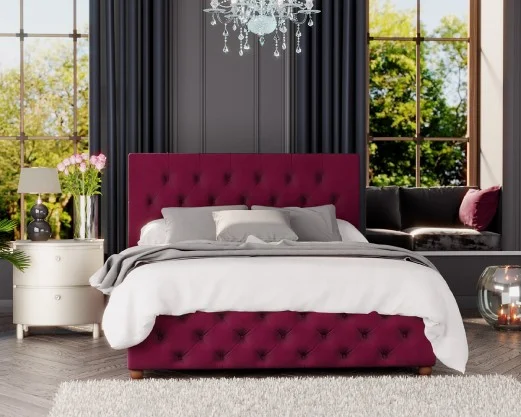 Laurence Llewelyn-Bowen Luna Velvet Ottoman Bed - Aspire