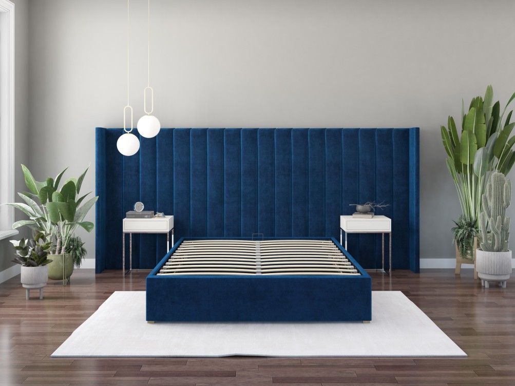 Aspire Grandeur Ottoman Bed With Oversize Wing Headboard