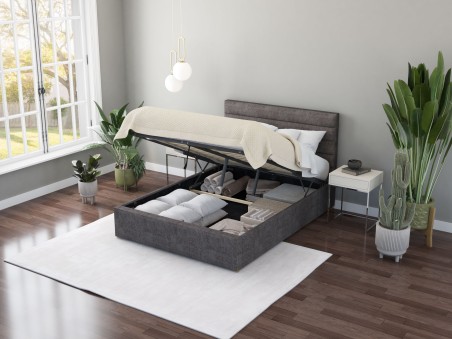Kelly Upholstered Ottoman Storage Bed | Aspire Store