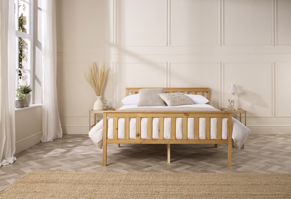 Pacific Solid Wood Bed Frame | Single to Super King | Aspire