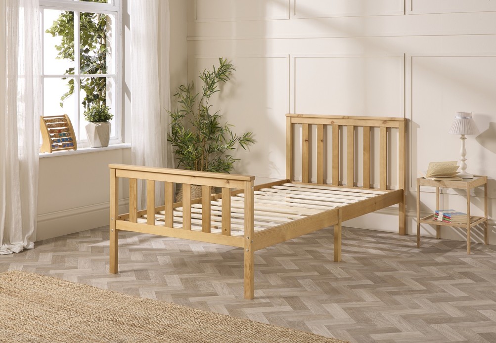 Pacific Solid Wood Bed Frame | Single to Super King | Aspire